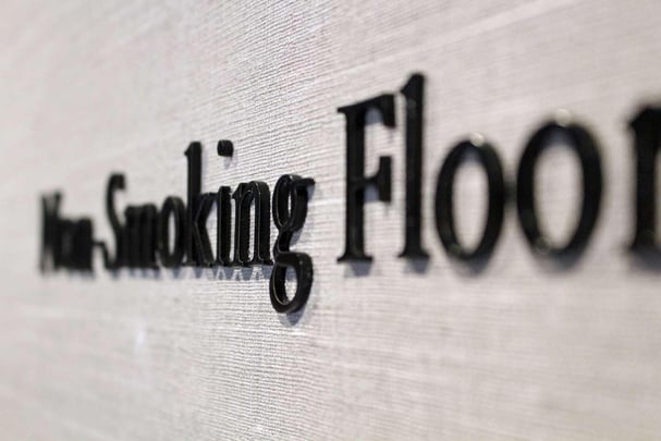Non Smoking Floor Signage