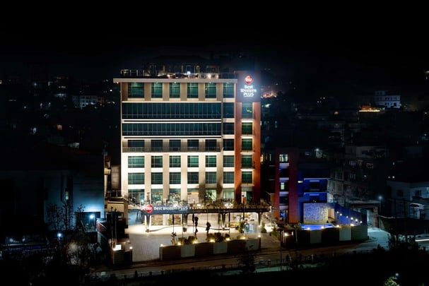 Building Exterior at Night