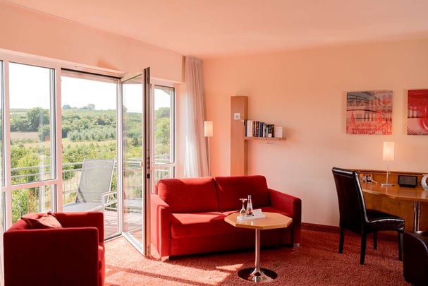 Studio Seating Area at Atrium Hotel Mainz