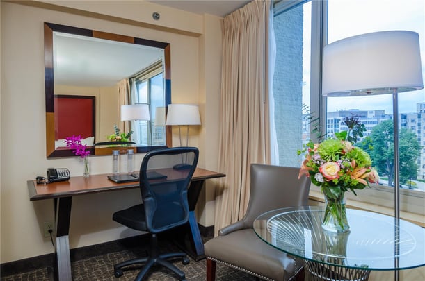 Guest Room Detail with Seating Area