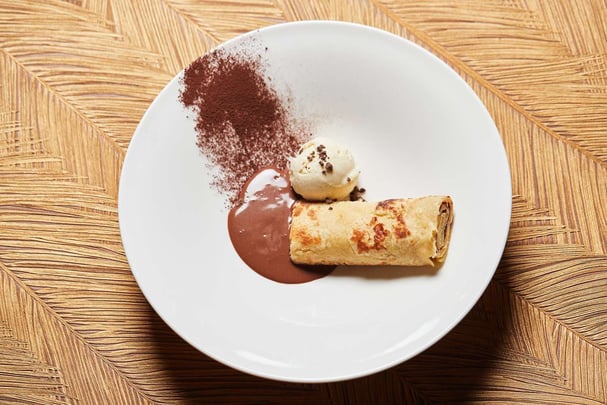 Belgian pancakes on Saturday at brasserie Damier