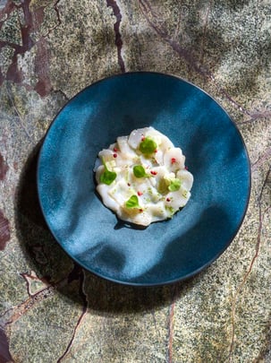 Dish at Restaurant Damier