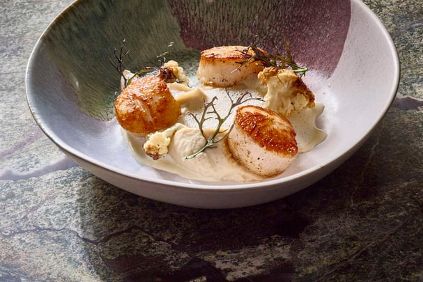 Dish at Restaurant Damier