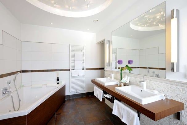 Tower Suite Bathroom at Kastens Hotel Luisenhof