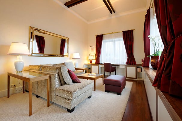 Tower Suite Living Room at Kastens Hotel Luisenhof