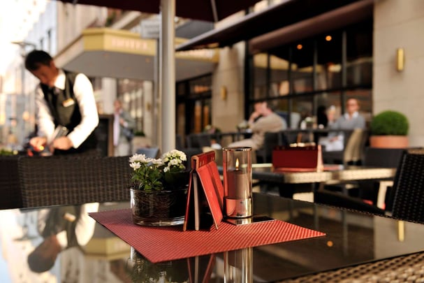 Terrace at Kastens Hotel Luisenhof Hanover