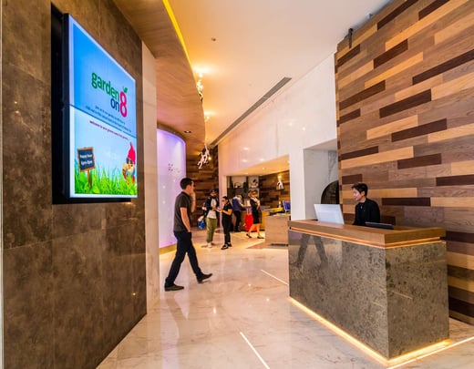 Lobby at Media One Hotel Dubai