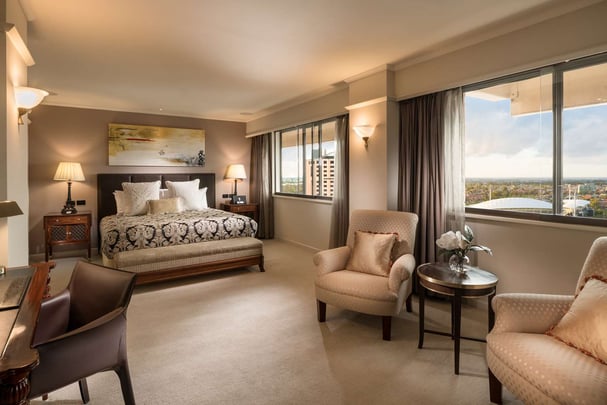 Stamford Suite Bedroom at Stamford Plaza Adelaide