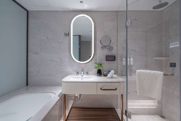 Bathroom at Sunworld Dynasty Hotel Beijing