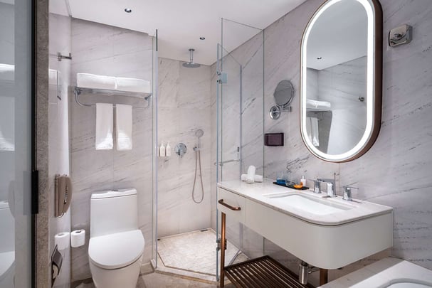 Bathroom at Sunworld Dynasty Hotel Beijing