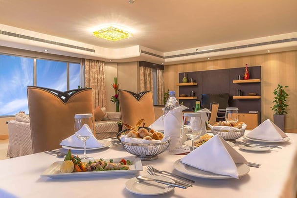 Amiri Suite Living Area at The K Hotel Bahrain