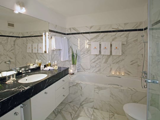 Comfort Double Room Bathroom at Villa Sassa