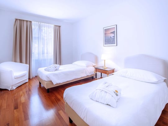 Apartment Bedroom at Villa Sassa Lugano