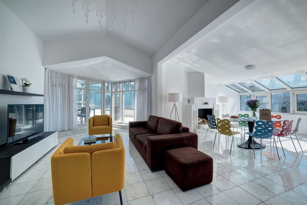 Rooftop Grand Suite Lake view - Living Area