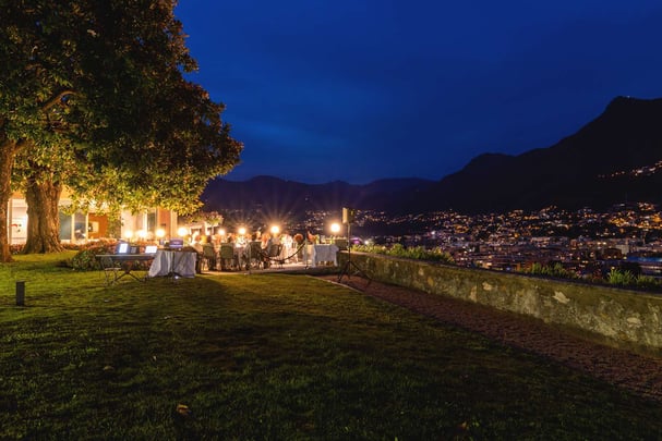 Villa Sassa by night