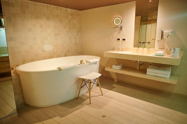 Suite Deluxe Matrimonial with Terrace - Bathroom