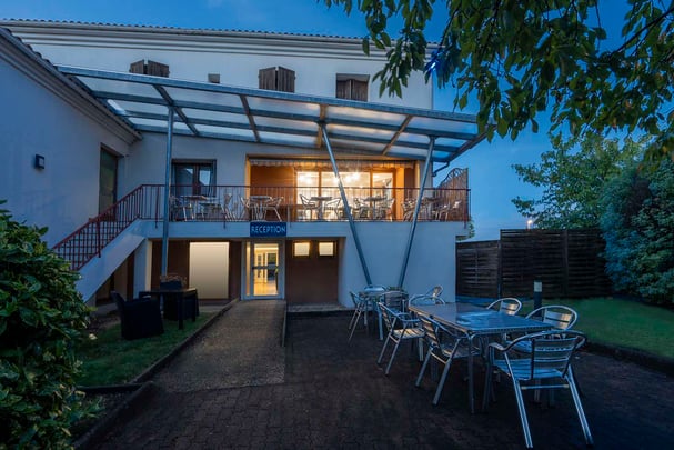 Exterior facade by night