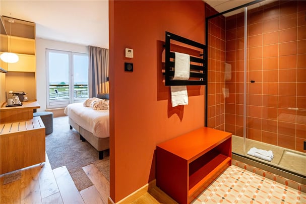 Room deluxe bathroom view