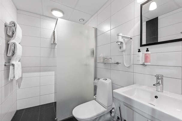 Double Bathroom BW Plus Edward Hotel