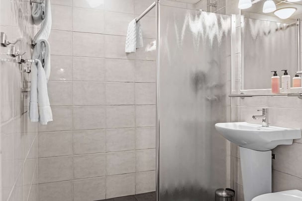 Queen Bathroom BW Plus Edward Hotel