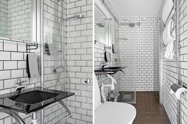 Standard double bathroom BW Hotell Hudik