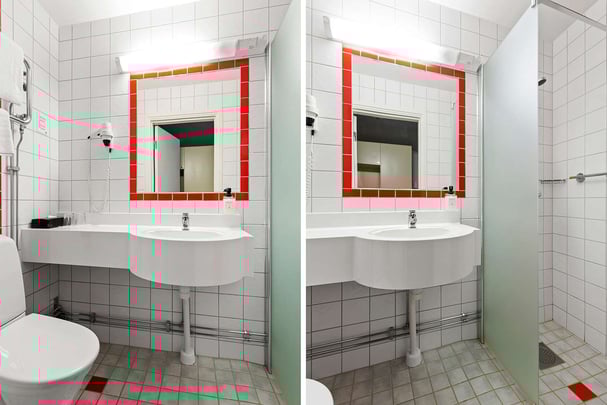 Single bathroom BW Kom Hotel