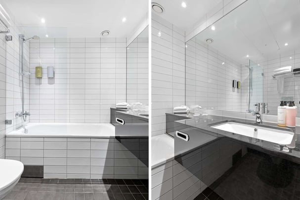 Bathroom Standard Bathtub BW Plus Sthlm Bromma