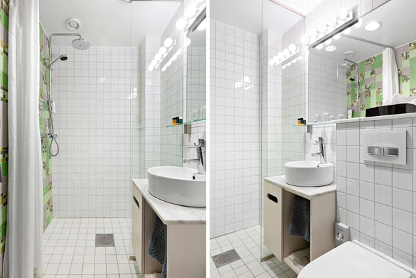 Bathroom BW The Public Hotel