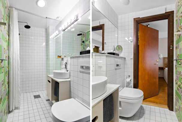 Family Bathroom BW The Public Hotel