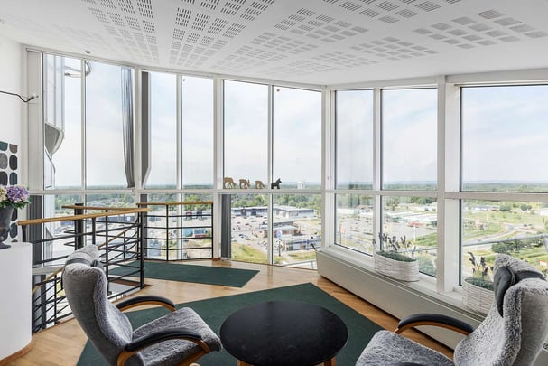 Eurostop Orebro Top suite arm chairs and view