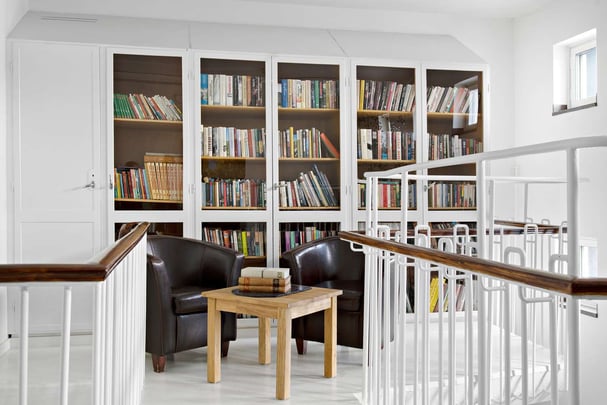 Lounge biblioteket BW Hotel Arctic Eden