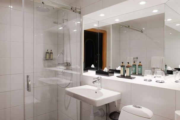 Bathroom with walk in shower