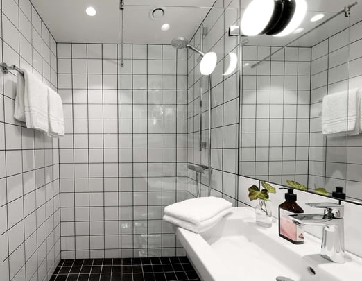 Bathroom w. heated floor