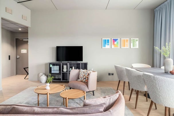 Juniorsuite twin balcony Aiden Karlstad Arena