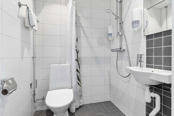 Economy Single amp Queen bath BW Uppsala