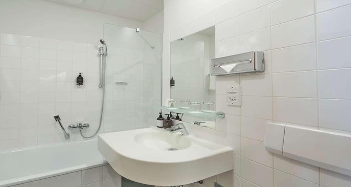 Bathroom, small double room