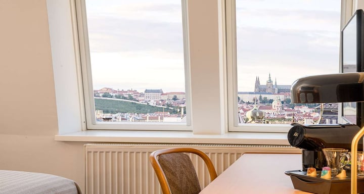 Double room with castle view