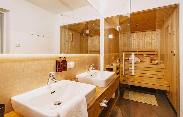 Bathroom with Sauna