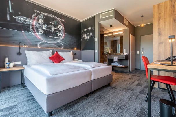 Aiden@Stadtgut Steyr Double Room with open bathroom