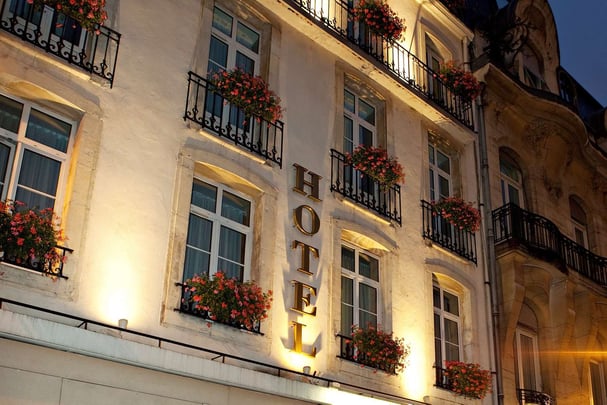 Exterior Main Facade by Night