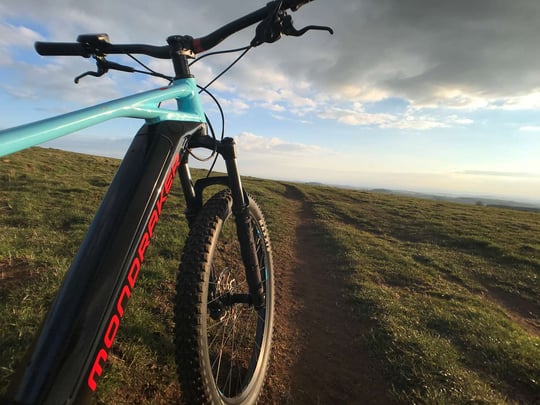 Electric bike around Laguiole village