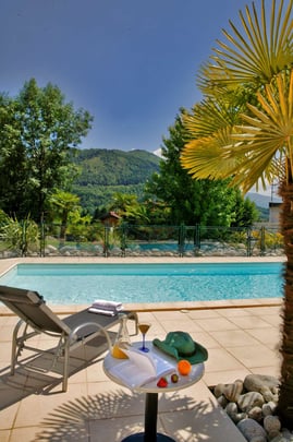 Piscine Chauffée de l'hotel Best Western Beausejour Lourdes Hautes Pyrénées