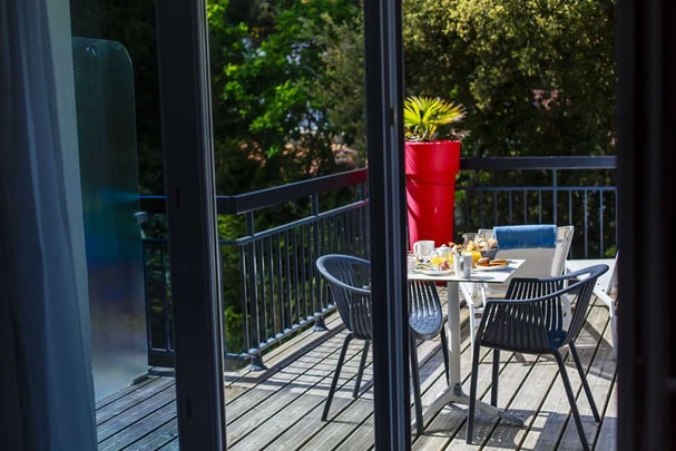 Chambre jardin terrasse