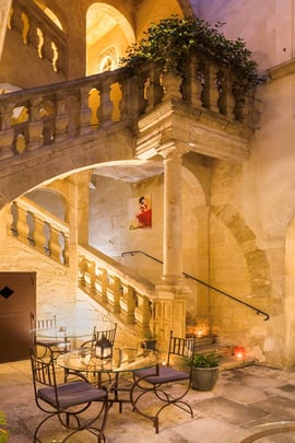 view from the stairs