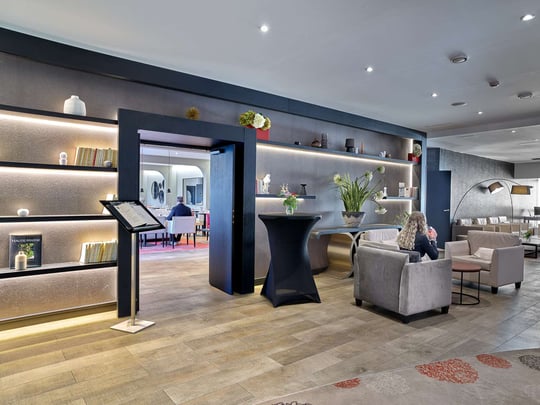 Entry of our Restaurant "Le Green View"