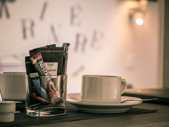 Courtesy Tray in every room