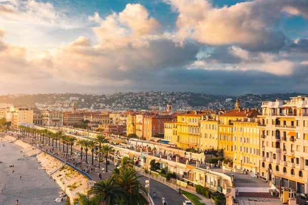 Sunset on Promenade des Anglais