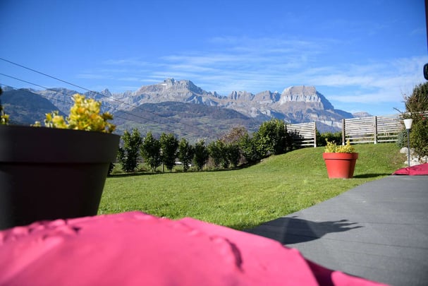 Garden with Mountain View