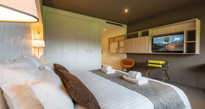 Accessible room   view from the bed