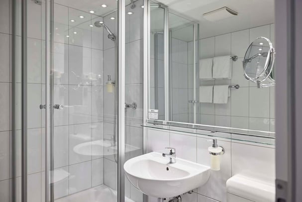 Standard double room bathroom